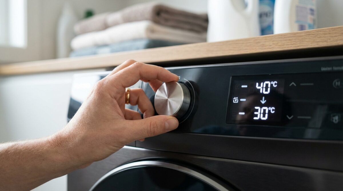 riduci fino a due volte il consumo di elettricità con questa semplice regolazione della lavatrice e risparmia sulla bolletta energetica.